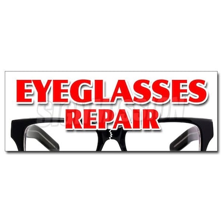 EYEGLASS REPAIR DECAL Sticker Optometrist Eye Exam Dr Doctor Examination